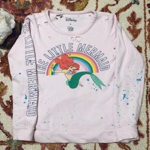 🧜‍♀️🧜‍♀️EUC CHASER Disney Sweatshirt Pink Sz S